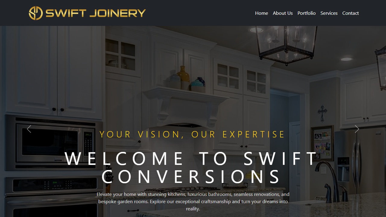 Swift Conversions website screenshot